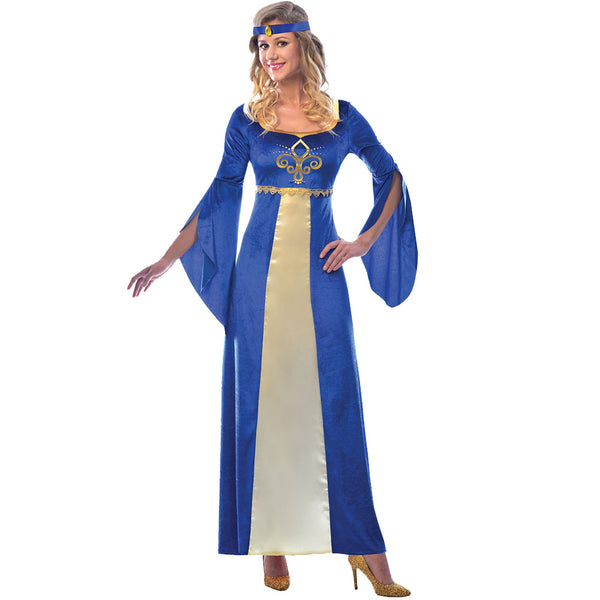Blue Medieval Maid Costume