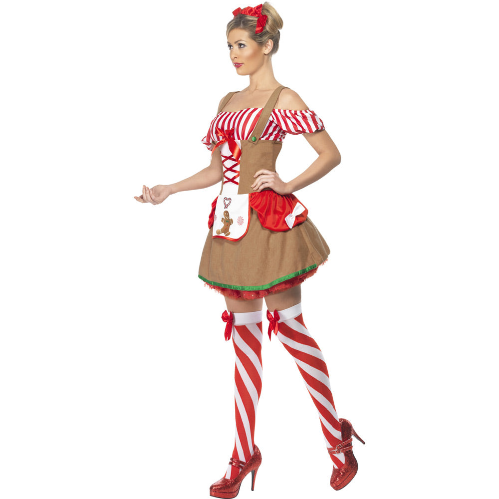 Gingerbread Woman Costume Side View at Fancy Dress and Party