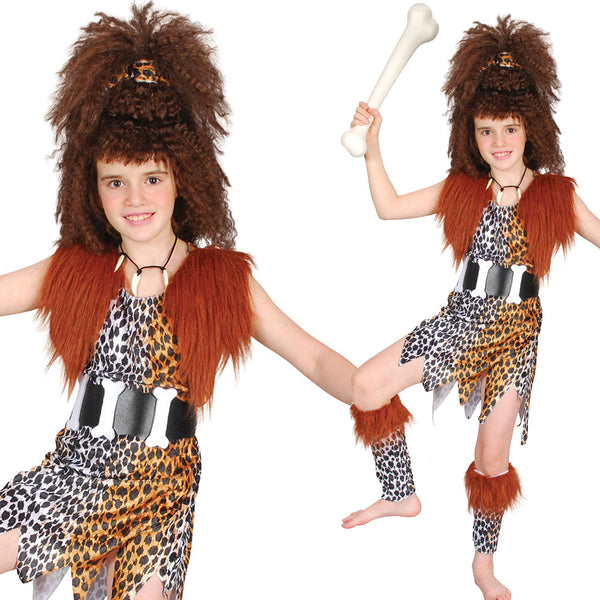 Kids Cave Girl Costume