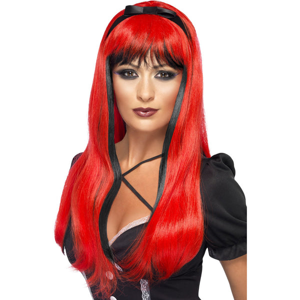Black and Red Bewitching Wig