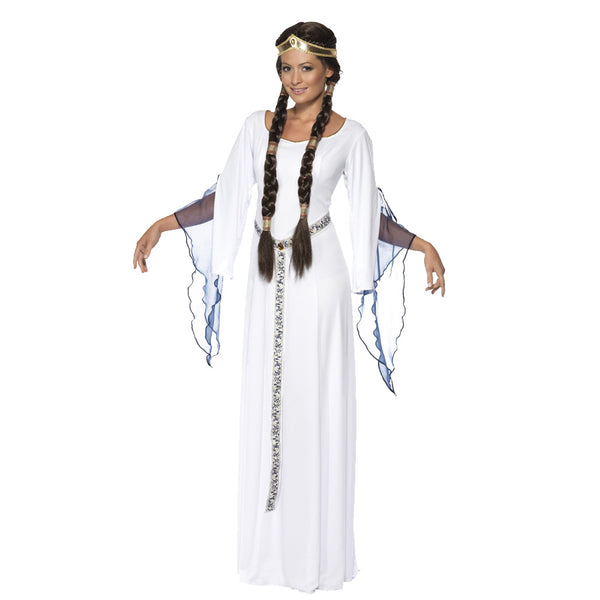 White Medieval Costume