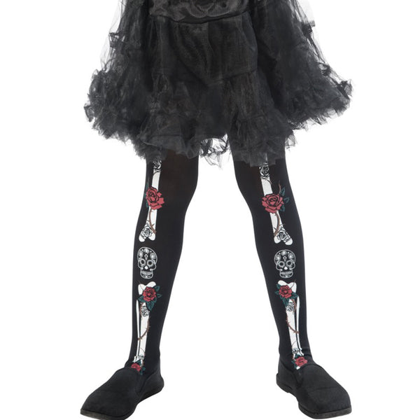 Kids Day of the Dead Tights