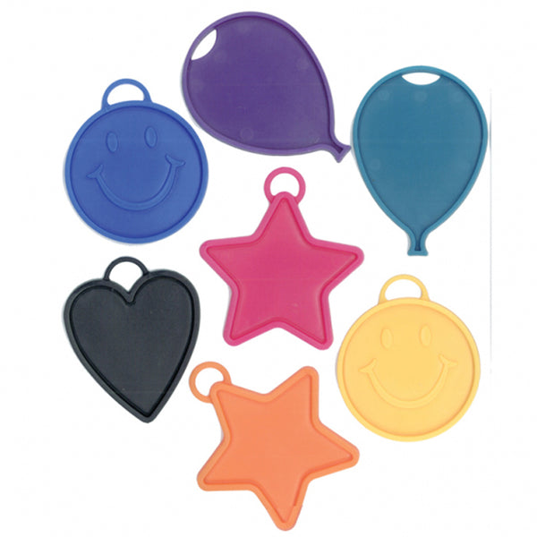 Assorted Colours Balloon Weights (Pack of 50)