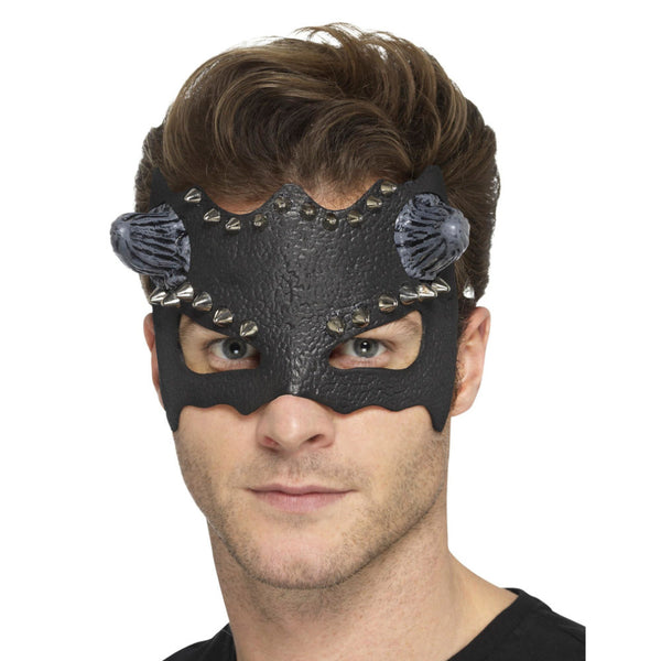 Black Devil Studded Eyemask