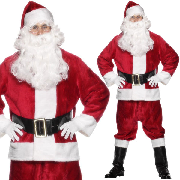 Deluxe Plush Santa Costume
