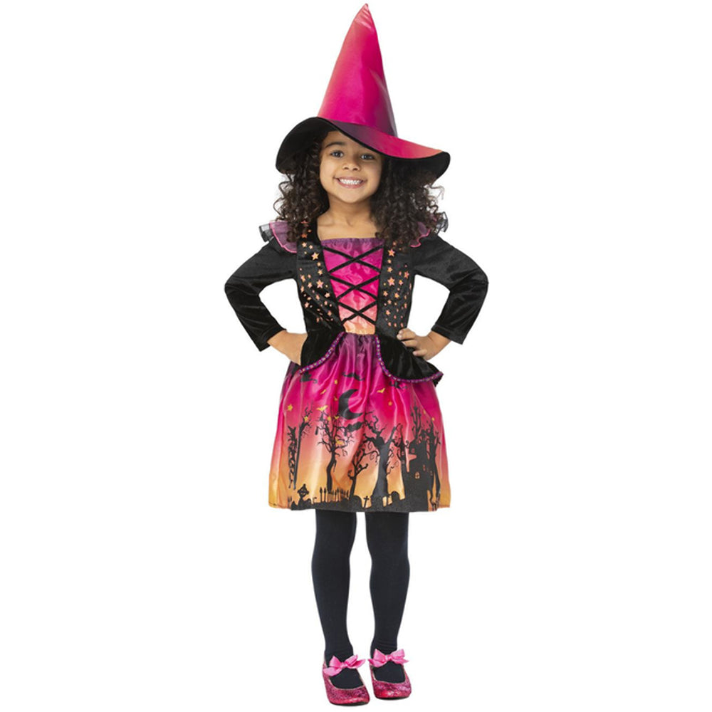 Toddler Sunset Witch Costume