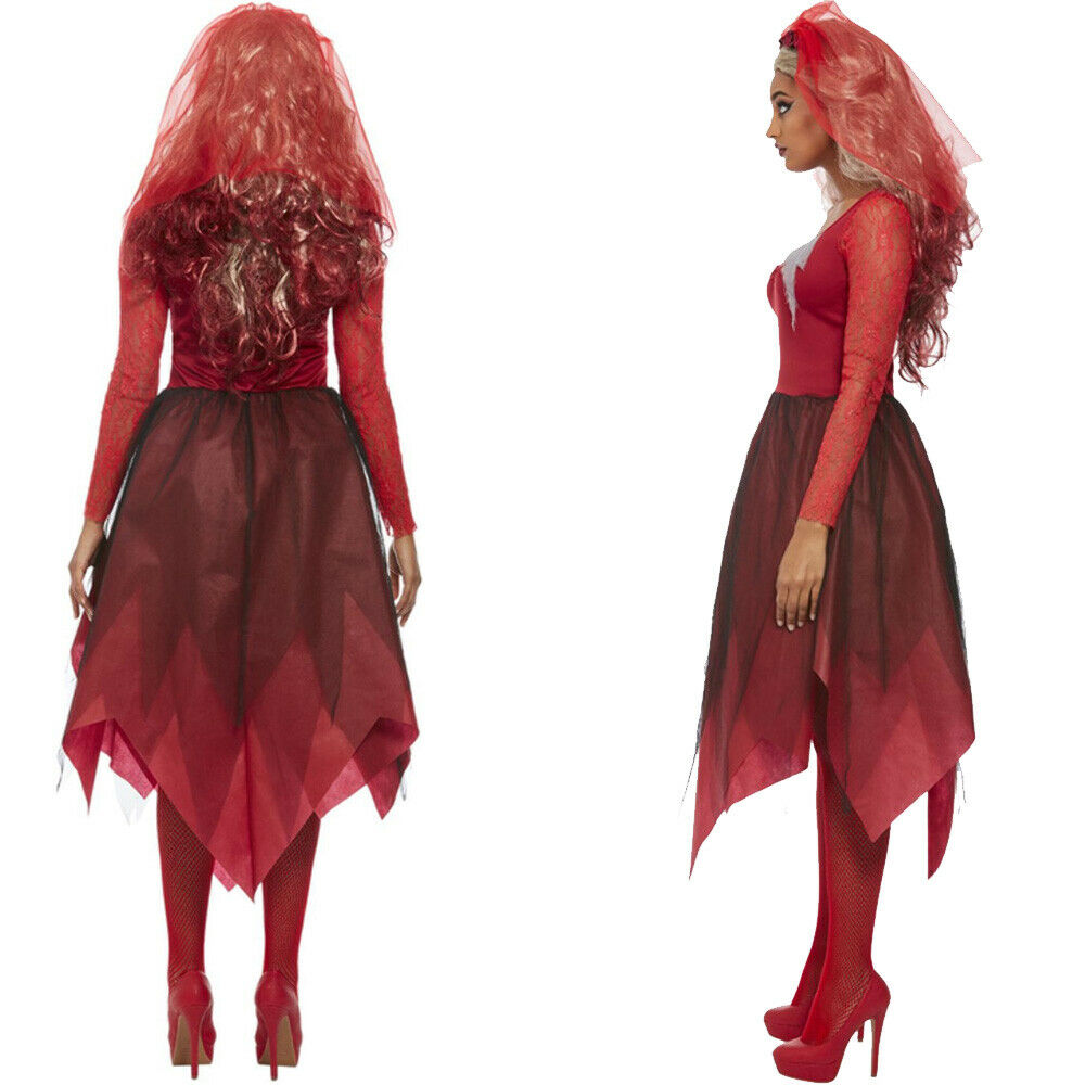 Red Graveyard Bride Costume