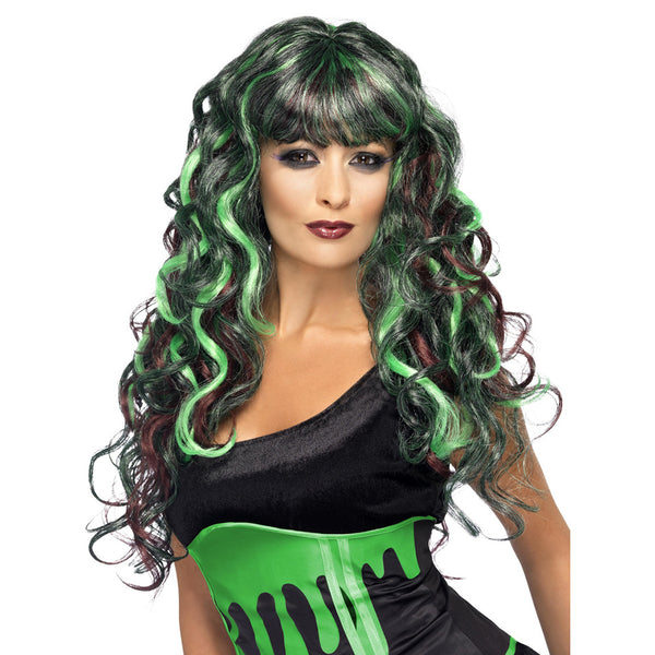 Black and Green Monster Wig
