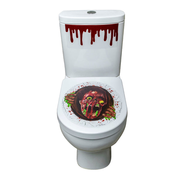 Zombie Portal Toilet Stickers