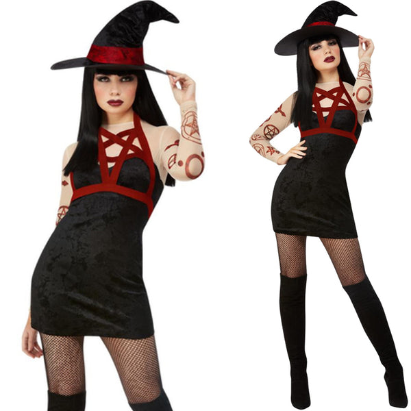 Fever Black Satanic Witch Costume