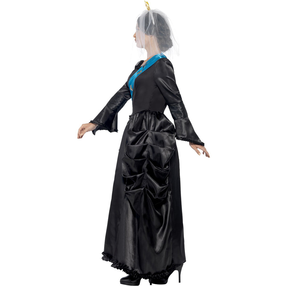 Deluxe Queen Victoria Costume Side View at Fancy Dress and Party