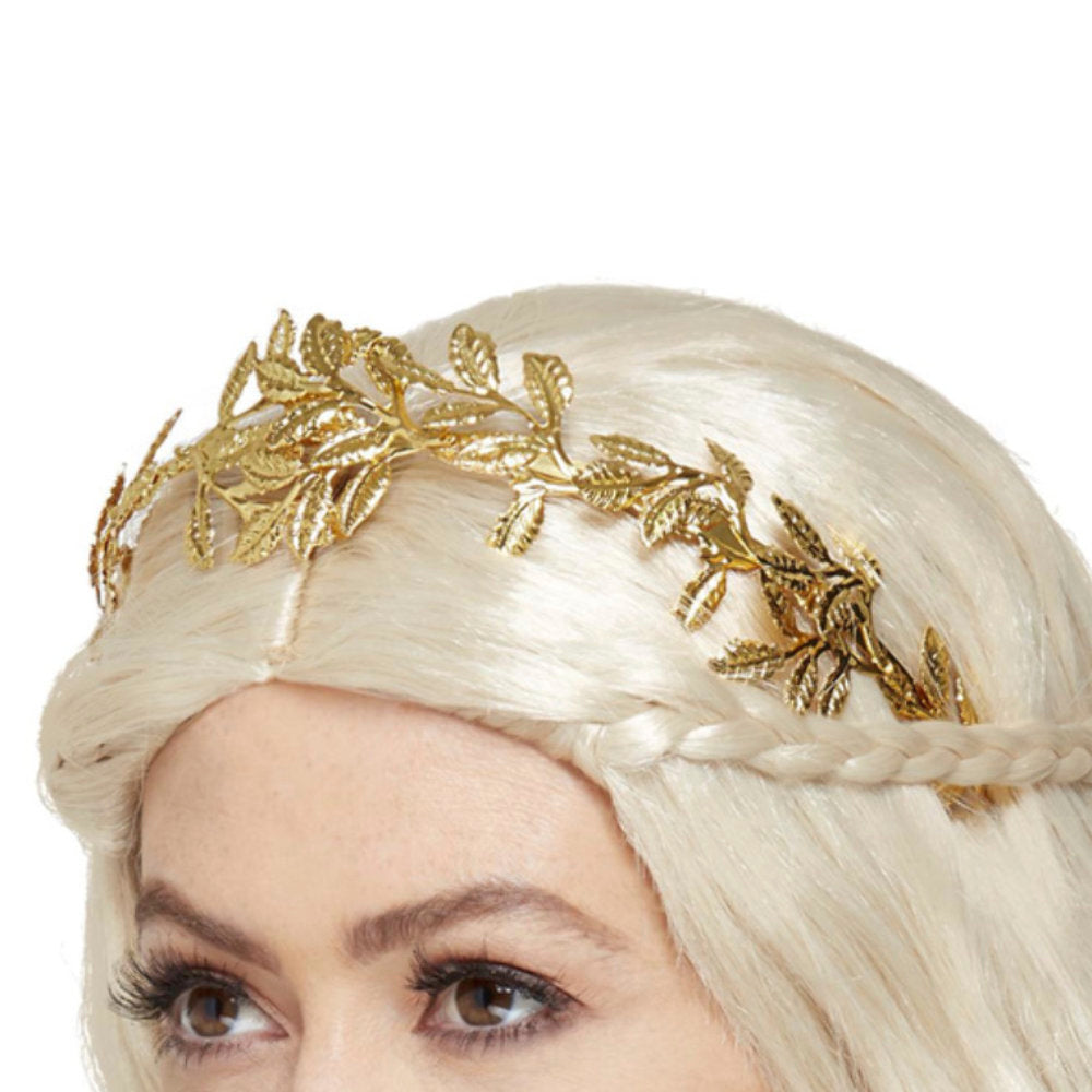 Gold Grecian Leaf Headband