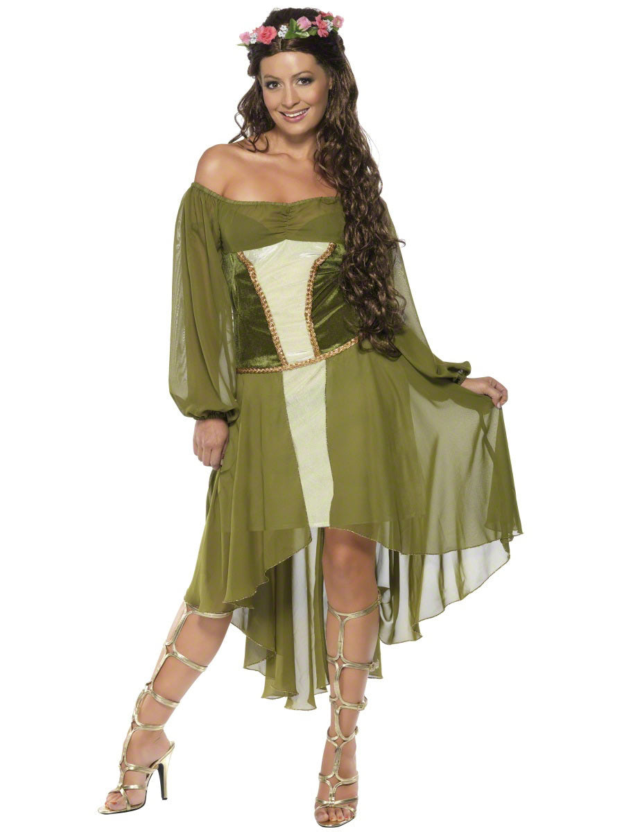 Fair Maiden Costume Front at Fancy Dress and Party