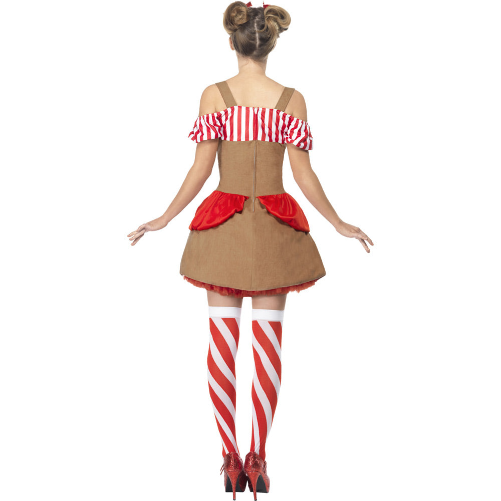 Gingerbread Woman Costume Back View at Fancy Dress and Party