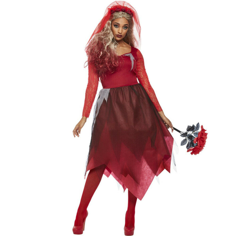 Red Graveyard Bride Costume