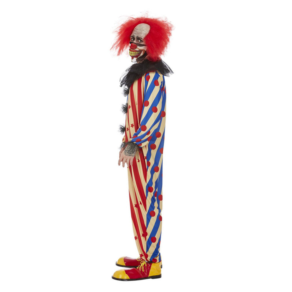 Blue and Red Creepy Clown Costume