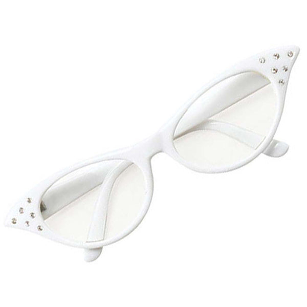 White 50s Glasses