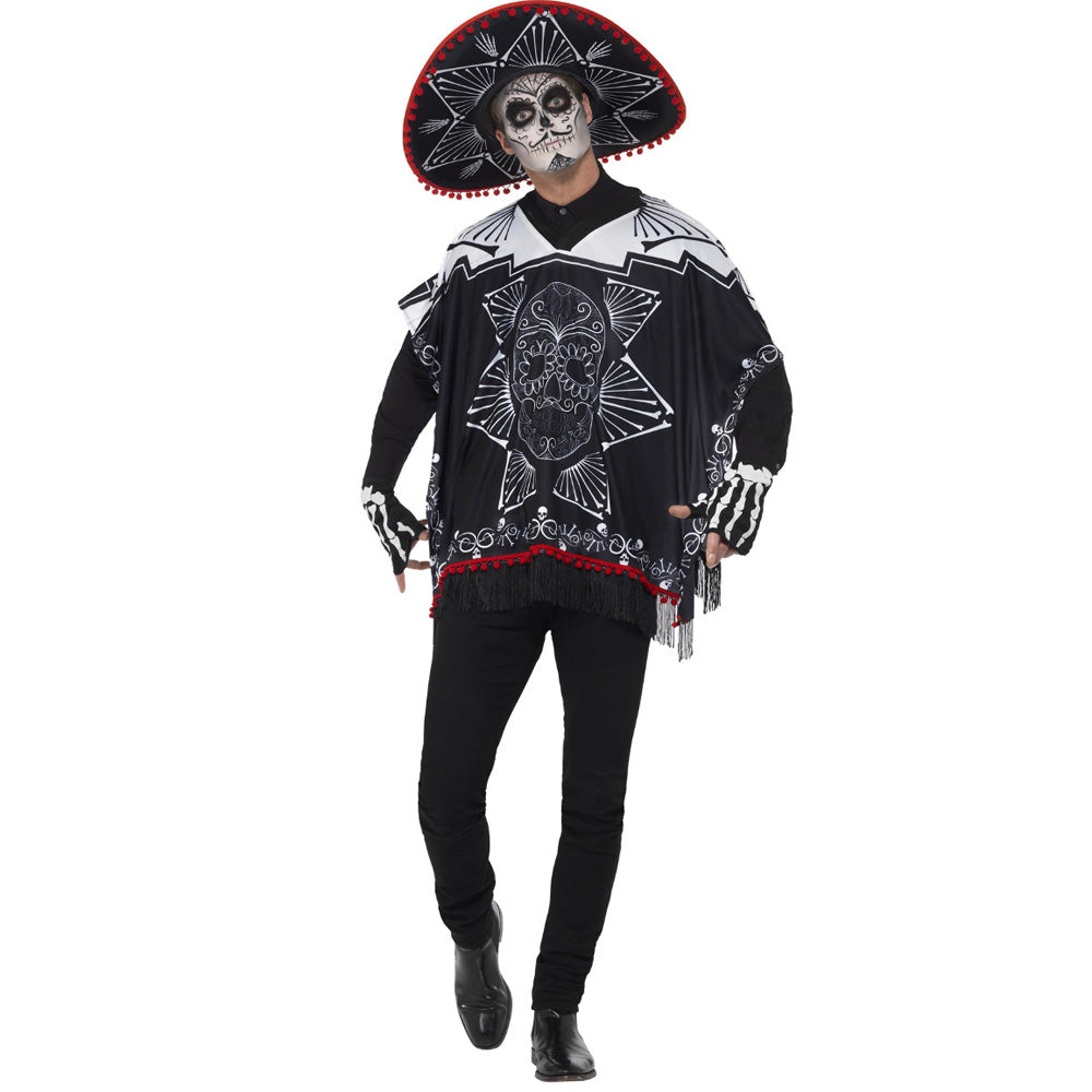 Day of the Dead Sombrero and Poncho