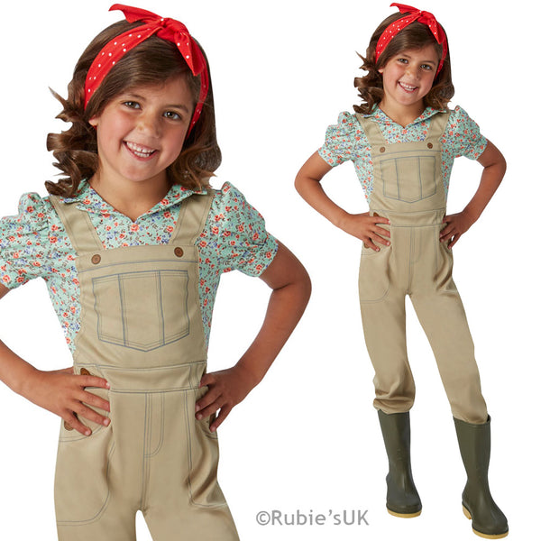 Kids WW2 Land Girl Costume