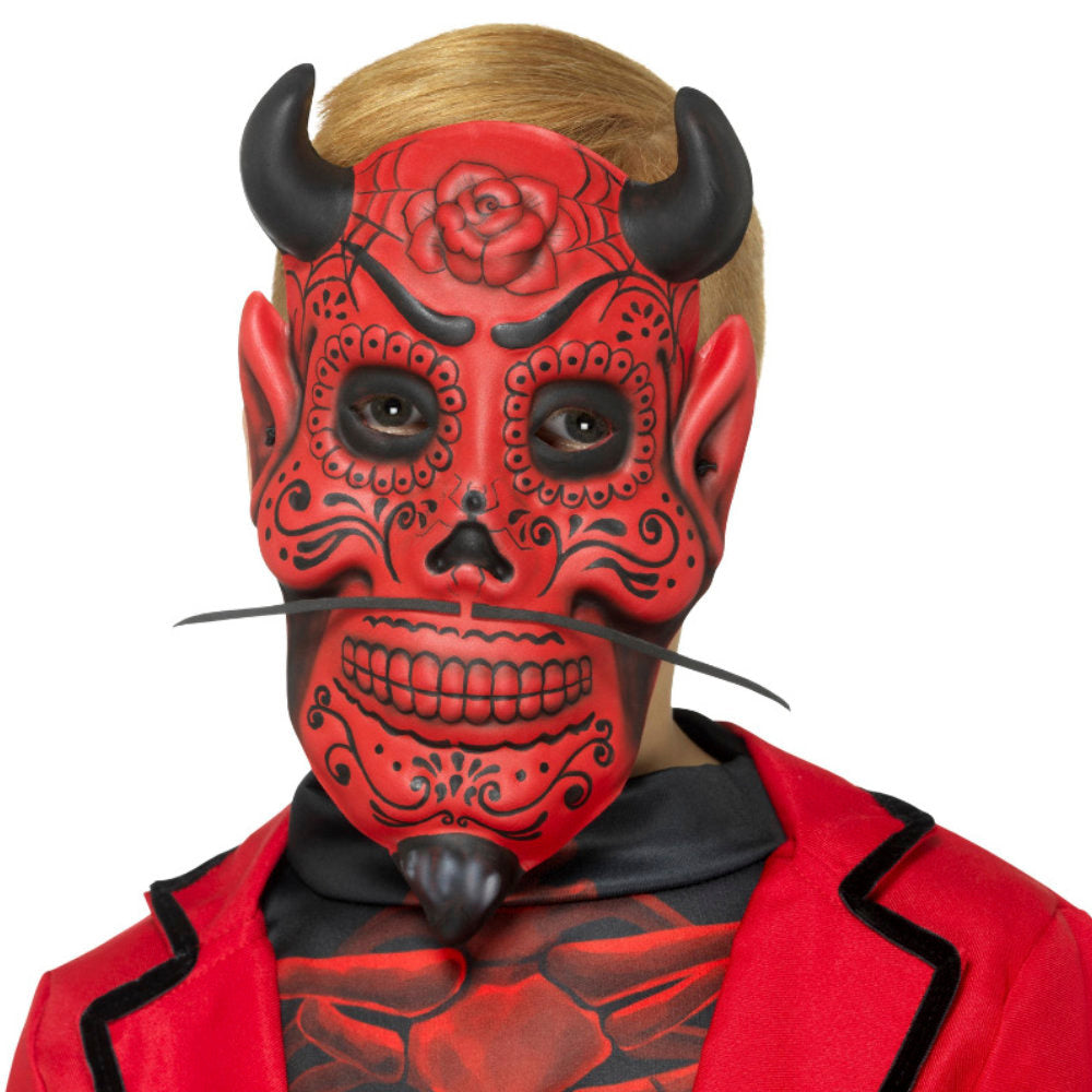 Kids Day of the Dead Devil Mask