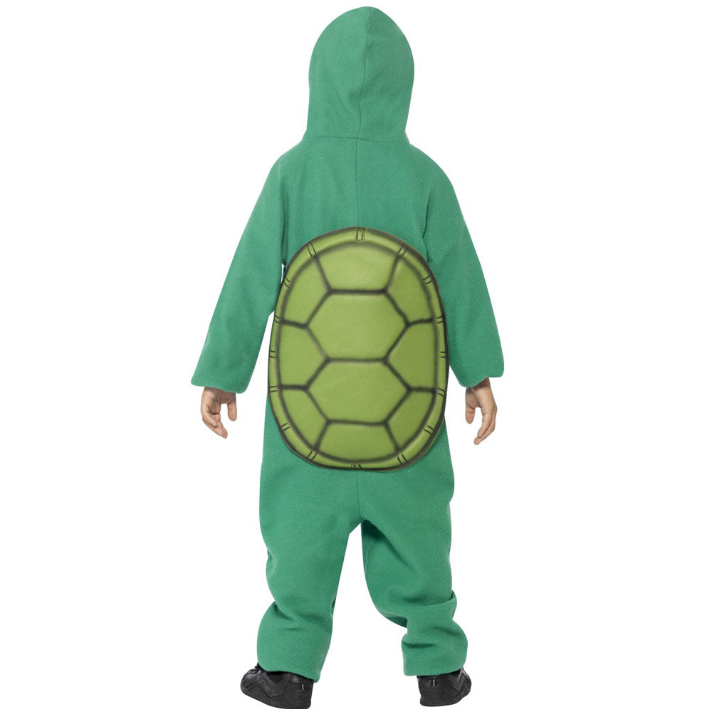 Kids Turtle Onesie Costume Back View at Fancy Dress and Party