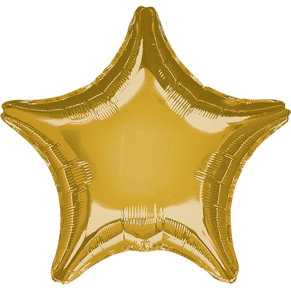 Helium Gold Star Balloon