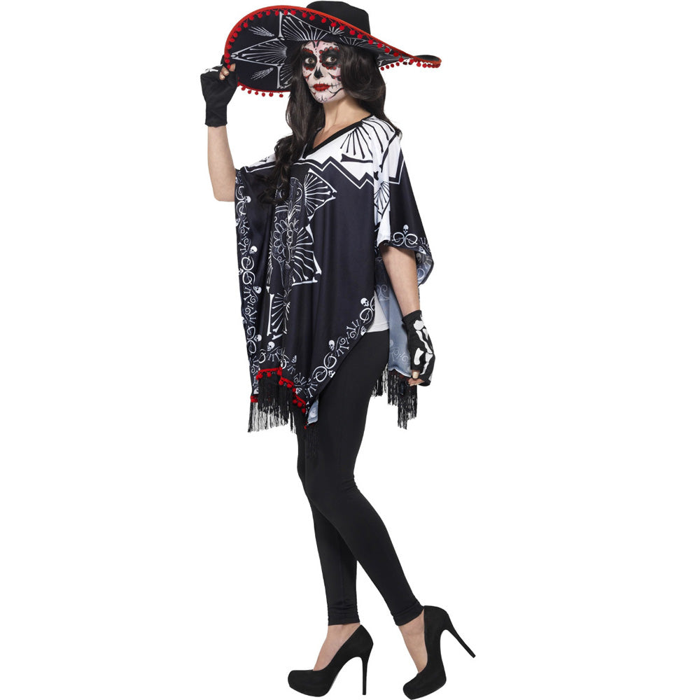 Day of the Dead Sombrero and Poncho