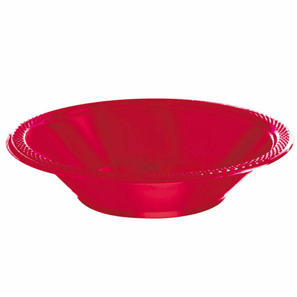 Red Plastic Bowls