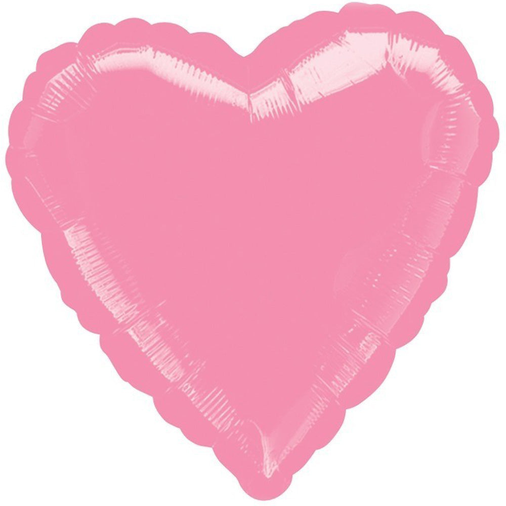Metallic Foil Pink Heart Balloon