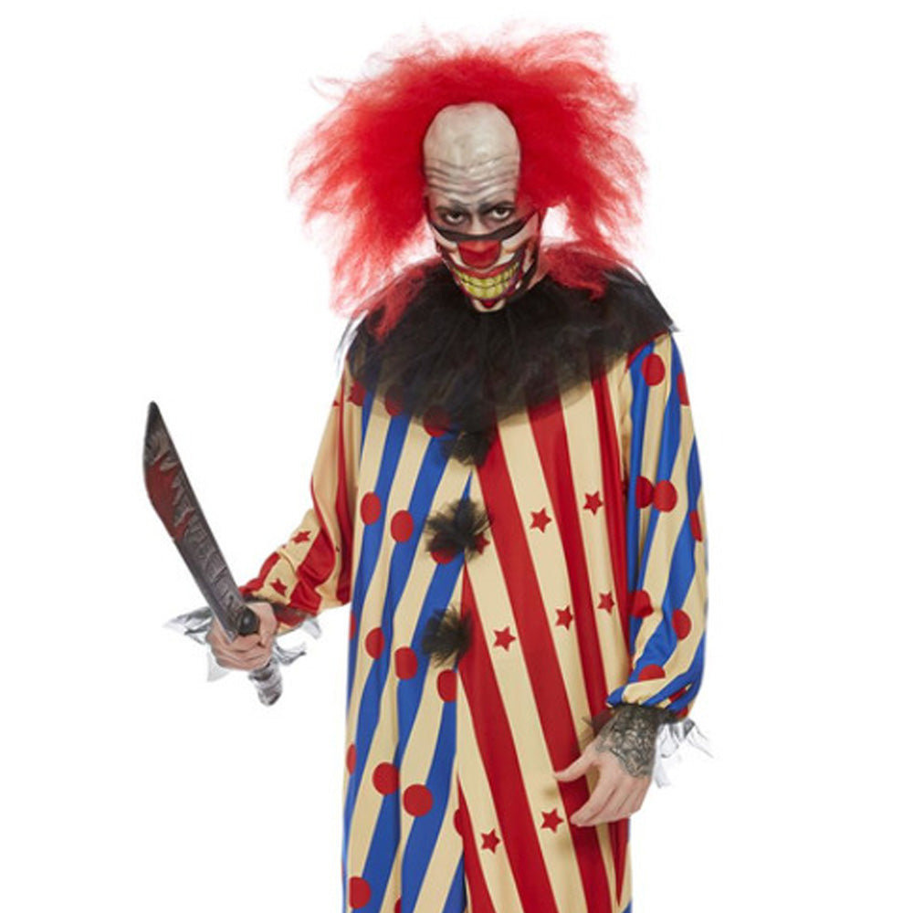 Blue and Red Creepy Clown Costume
