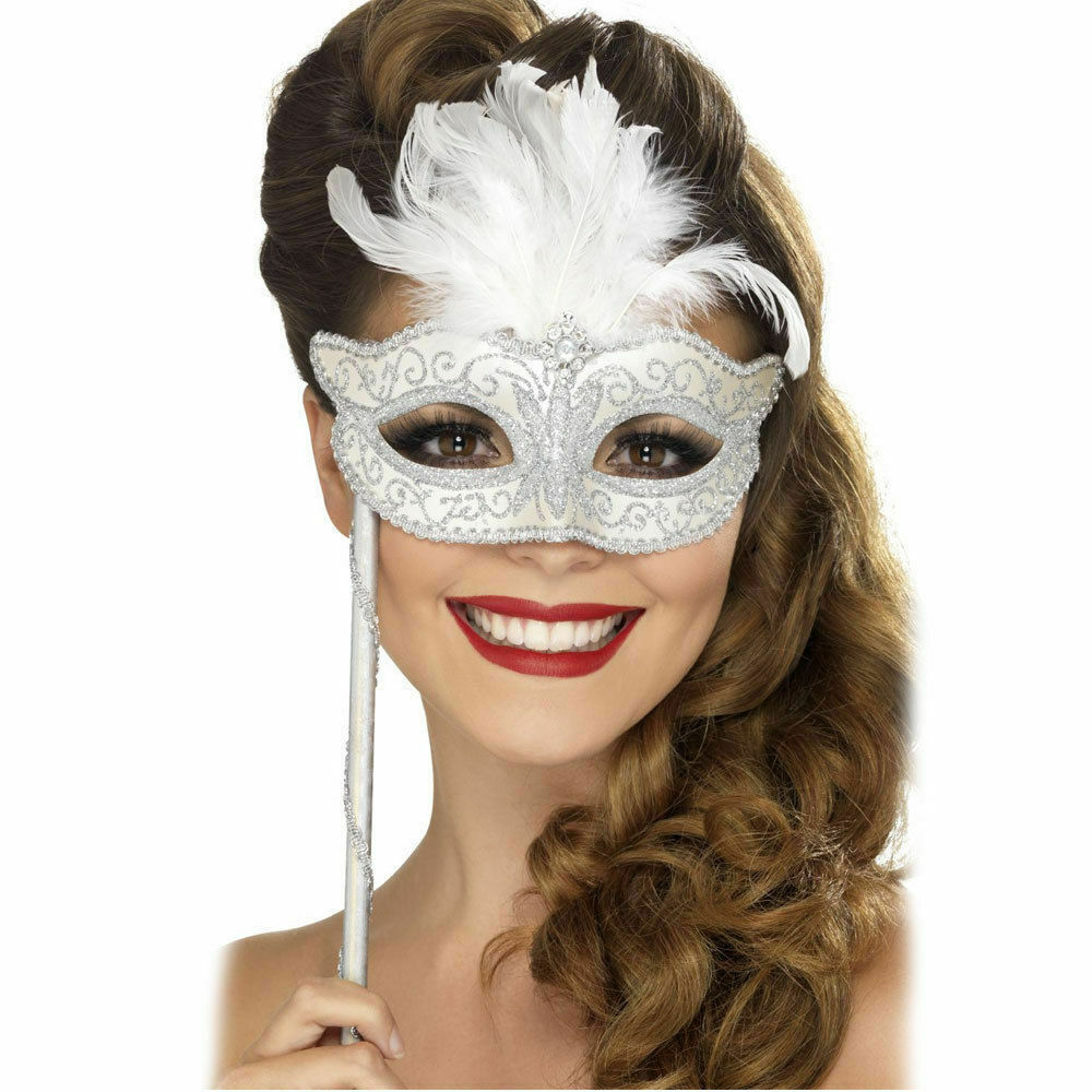 Silver Baroque Fantasy Eyemask