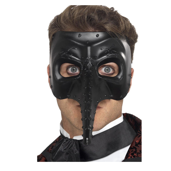 Black Venetian Gothic Mask