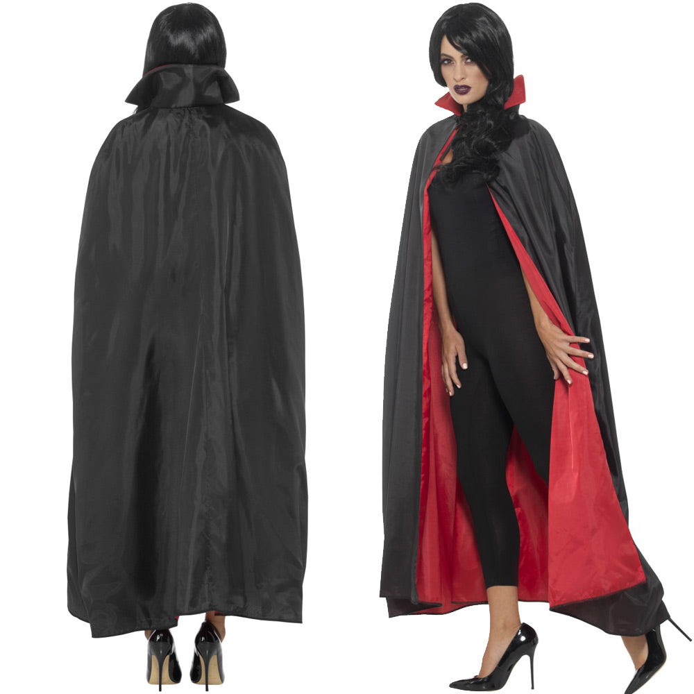 Black and Red Reversible Cape