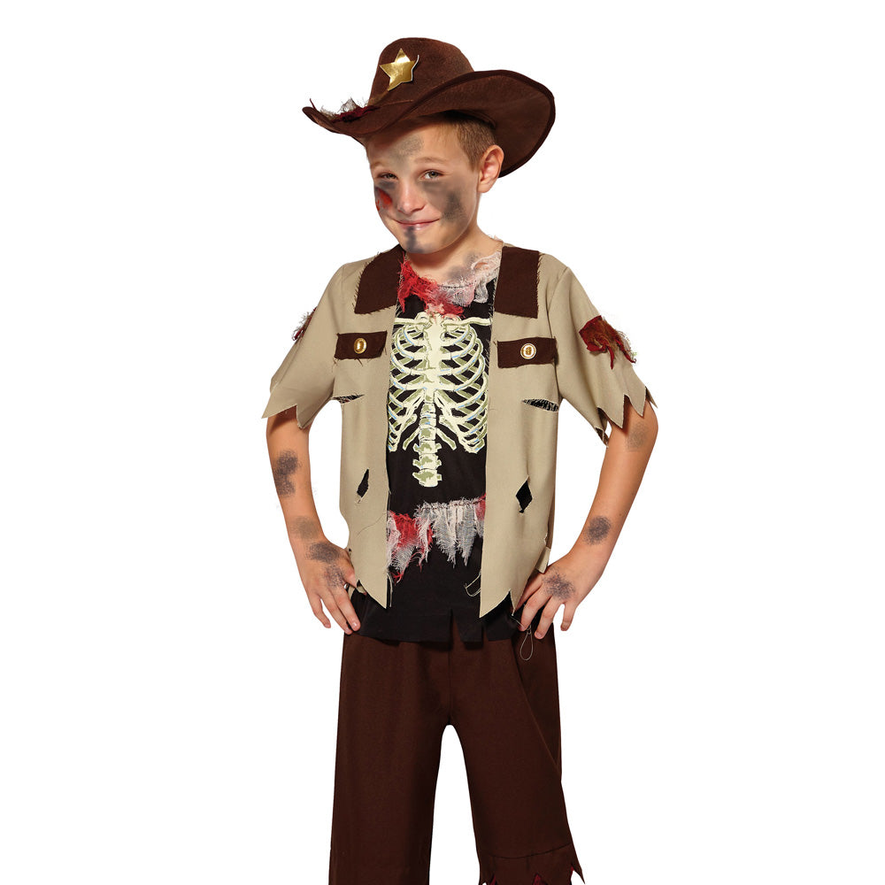 Kids Skeleton Sheriff Costume