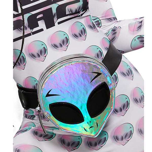 Holographic Alien Bum Bag
