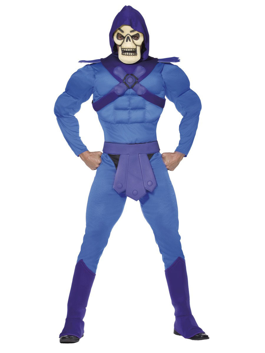 Skeletor Costume Front View at Fancy Dress and Party