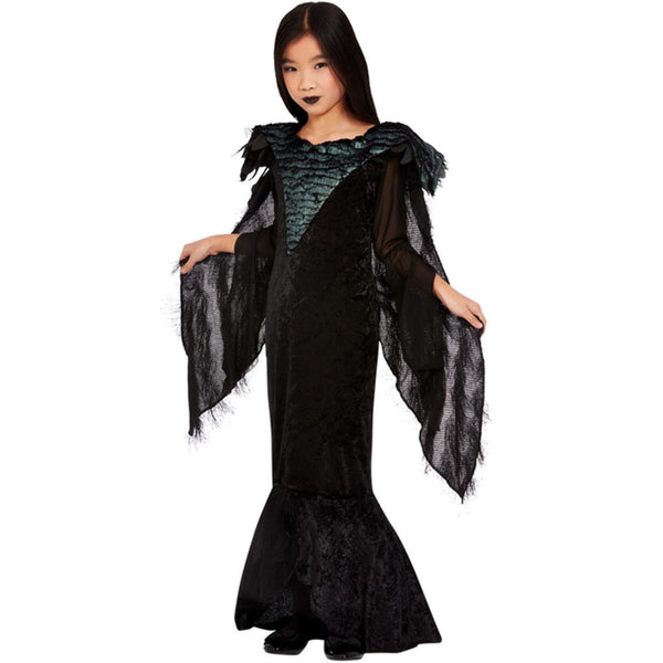 Kids Deluxe Raven Princess Costume