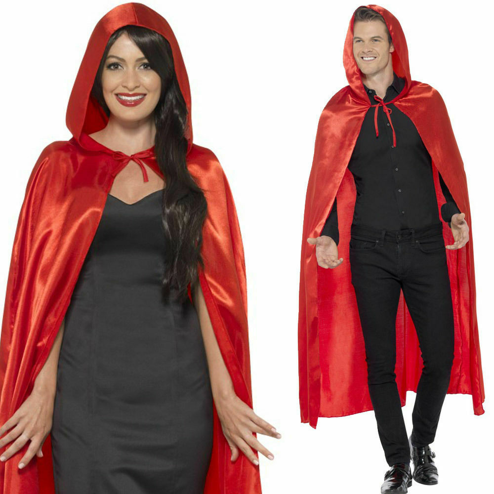 Long Red Hooded Cape