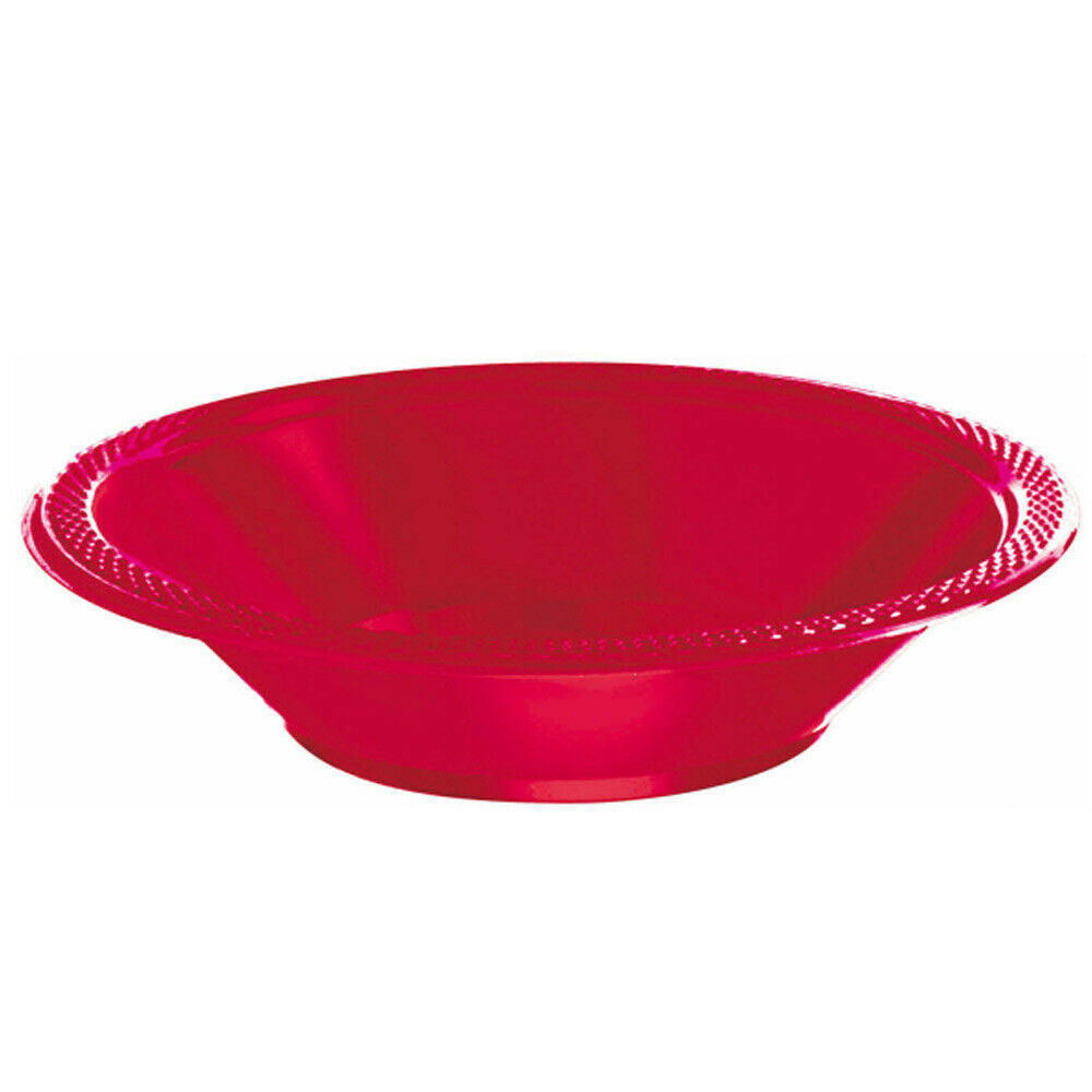 Red Plastic Bowls