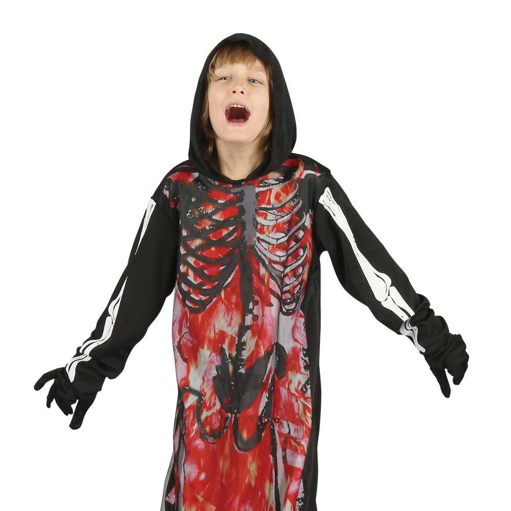 Kids Skeleton Demon Costume