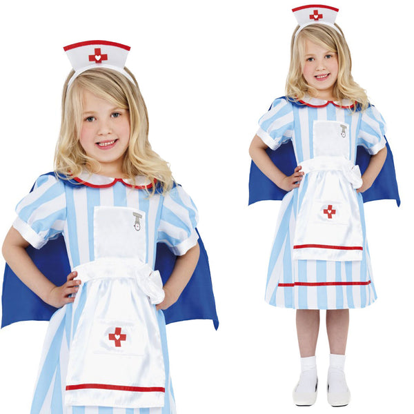 Kids Vintage Nurse Costume